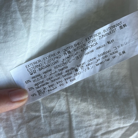 Zara Puff Sleeve White Mini Dress - Picture 11 of 15